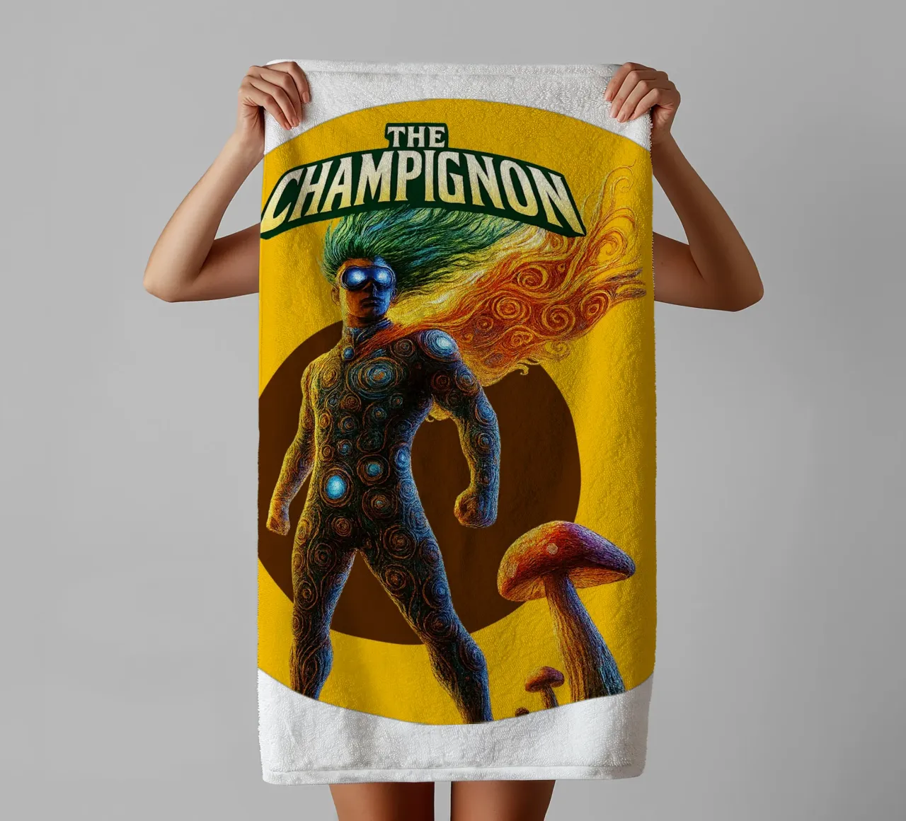 THE CHAMPIGNON (Champion) asciugamano da bagno da Vintage Van Gogh