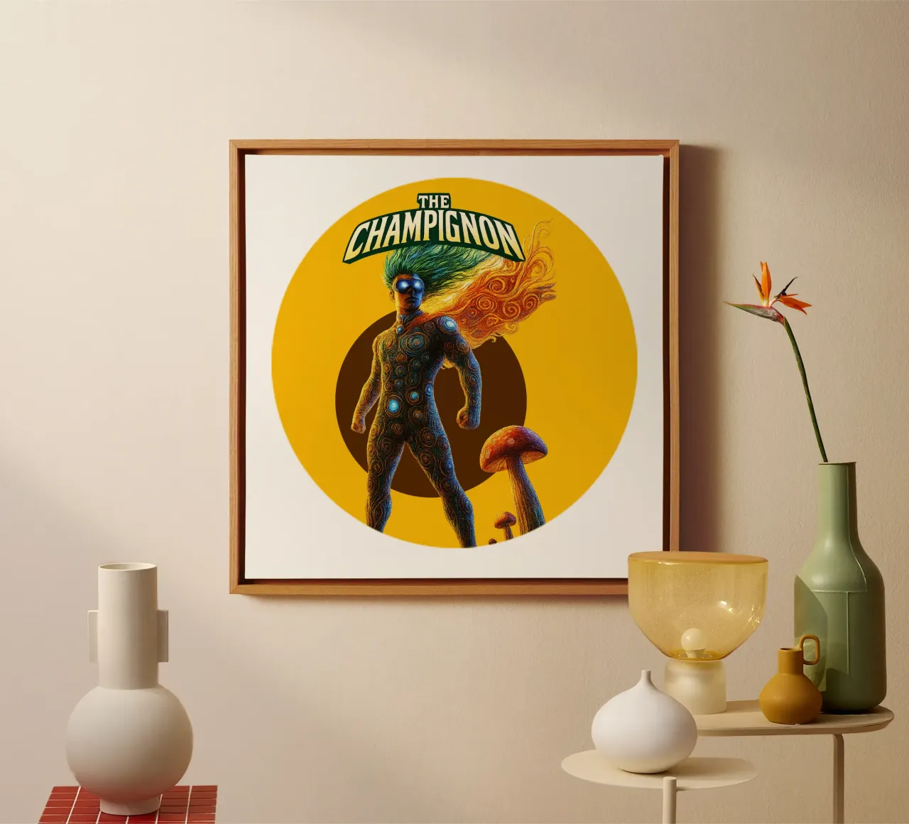 THE CHAMPIGNON (Champion) tela con Cornice a cassetta da Vintage Van Gogh