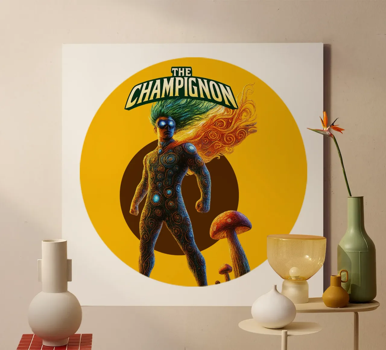 THE CHAMPIGNON (Champion) tela con Cornice a cassetta da Vintage Van Gogh