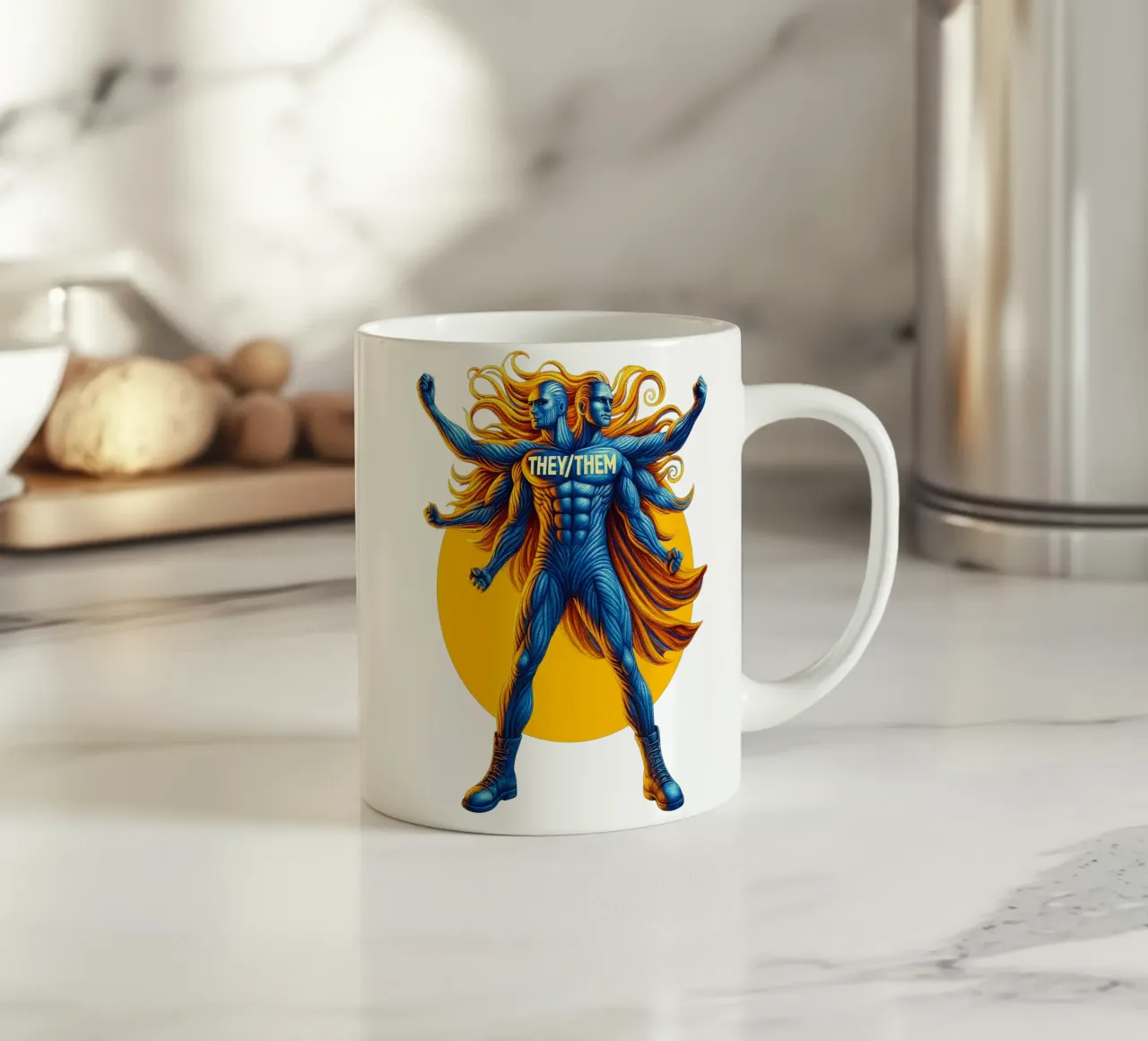 THEY THEM tazza in ceramica da Vintage Van Gogh