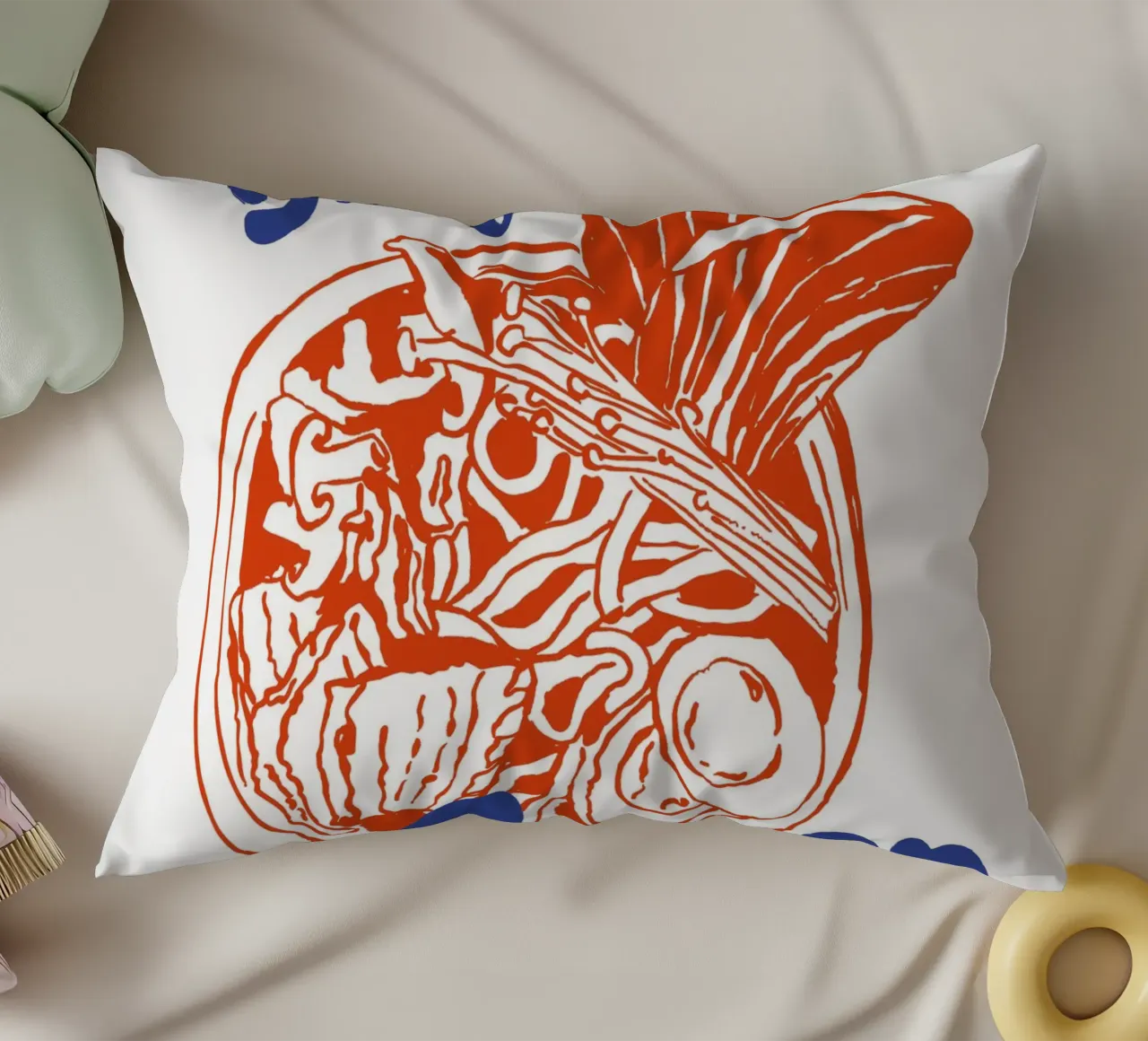 Boho Food 10 Ramen First cuscino da Boho Print Collection