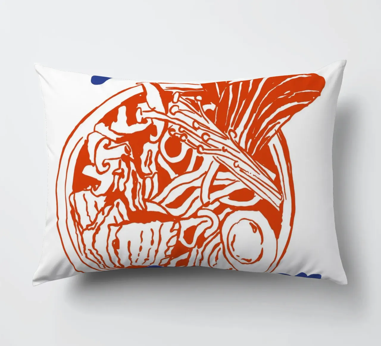 Boho Food 10 Ramen First cuscino da Boho Print Collection