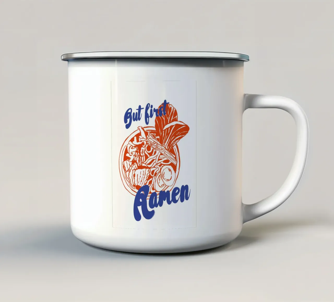 Boho Food 10 Ramen First tazza in smalto da Boho Print Collection