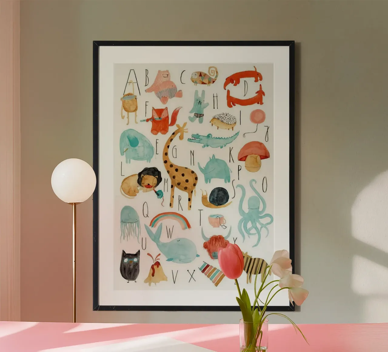 alphabet simple shape Poster von willife