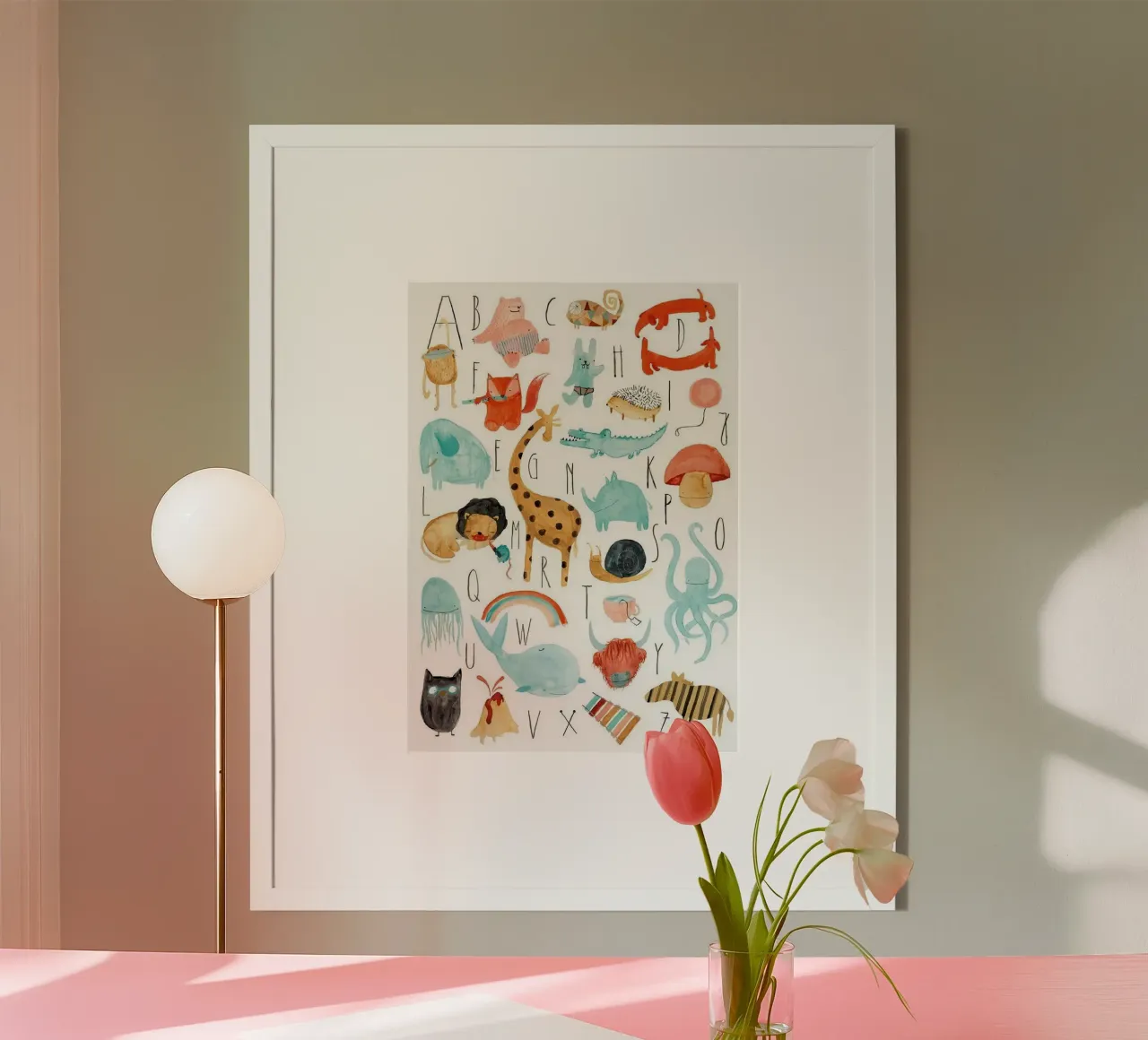 alphabet simple shape Poster von willife