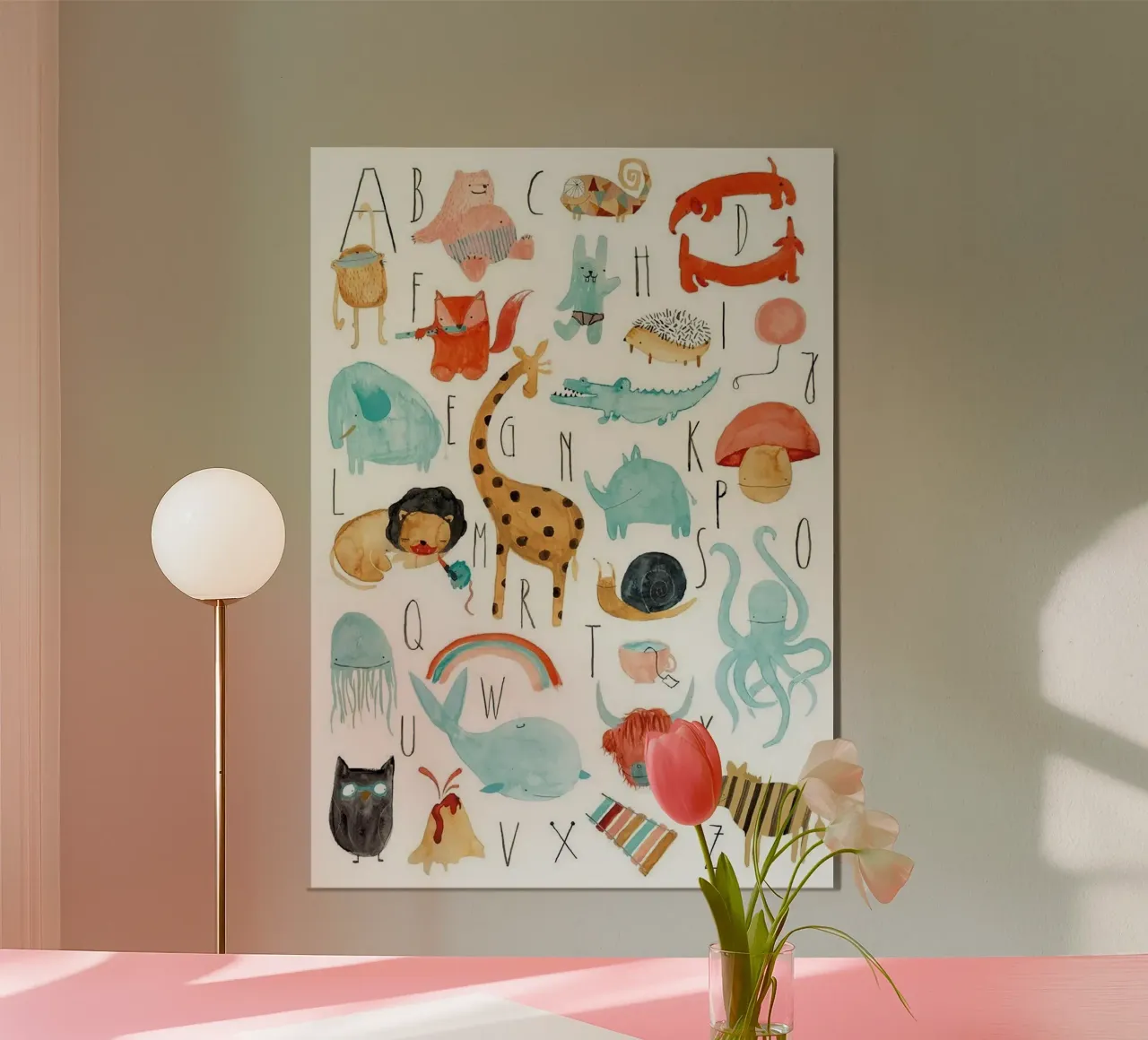 alphabet simple shape Poster von willife