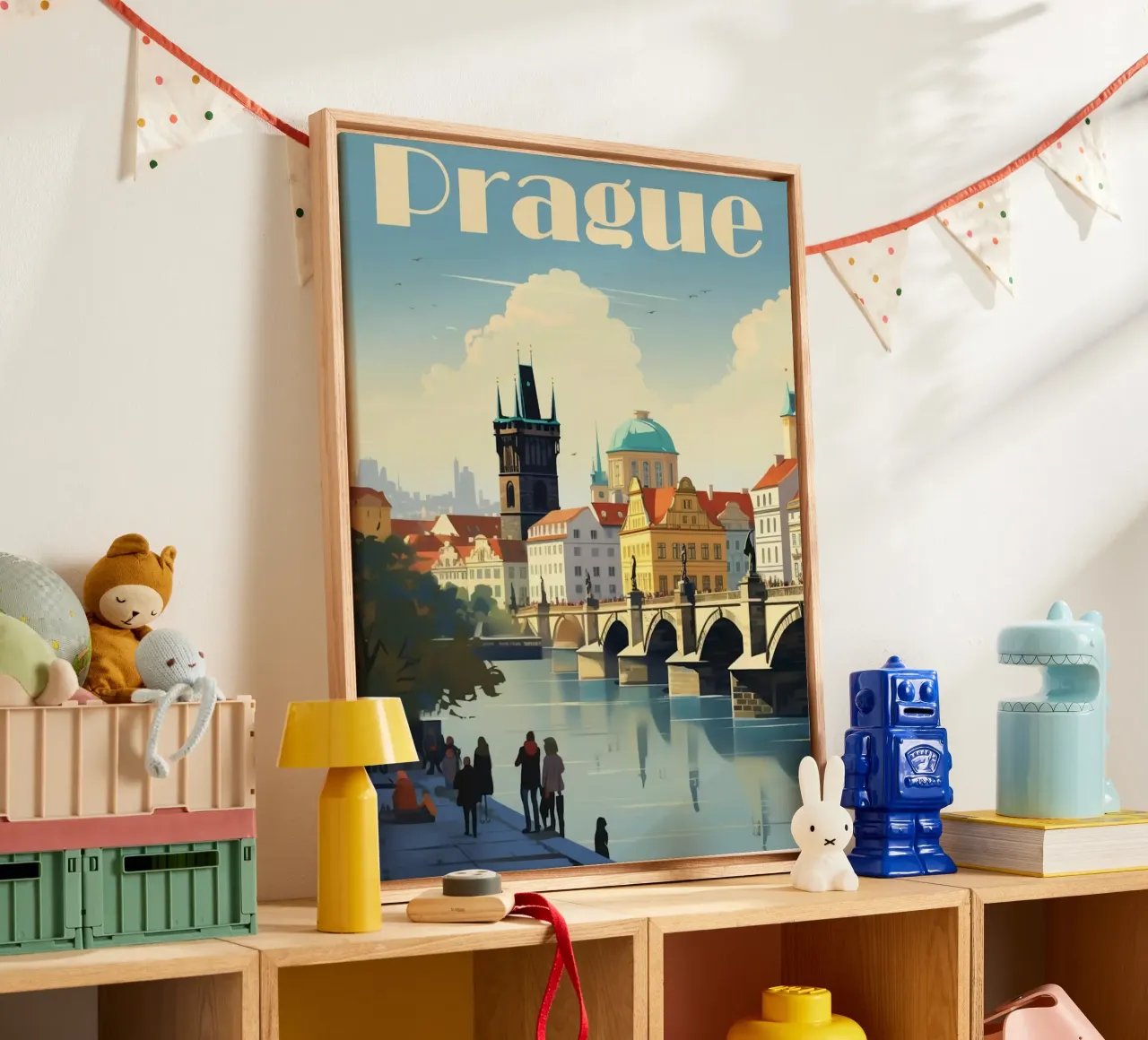 Prague tela con Cornice a cassetta da mazson