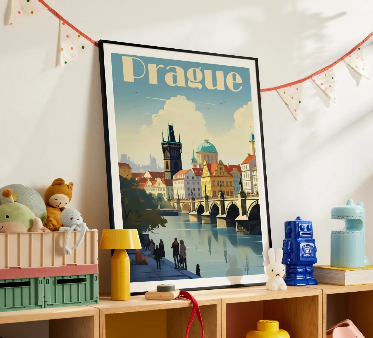 Prague poster con telaio in alluminio da mazson