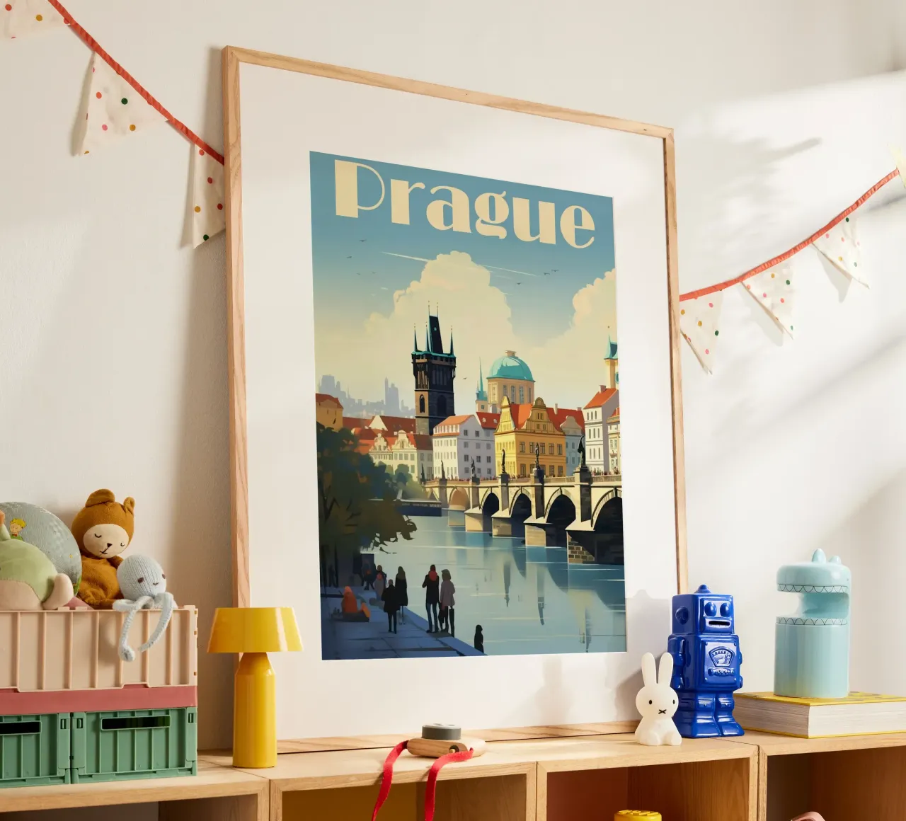 Prague poster con telaio in alluminio da mazson