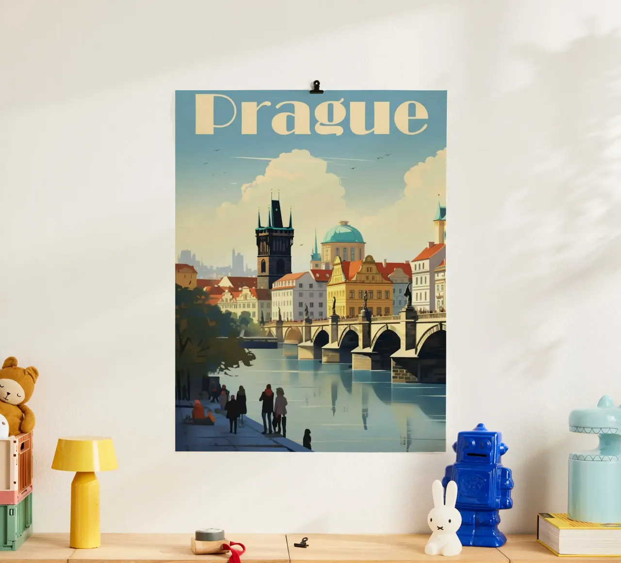 Prague poster con telaio in alluminio da mazson