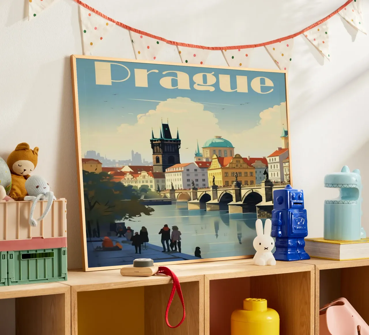 Prague poster con telaio in alluminio da mazson