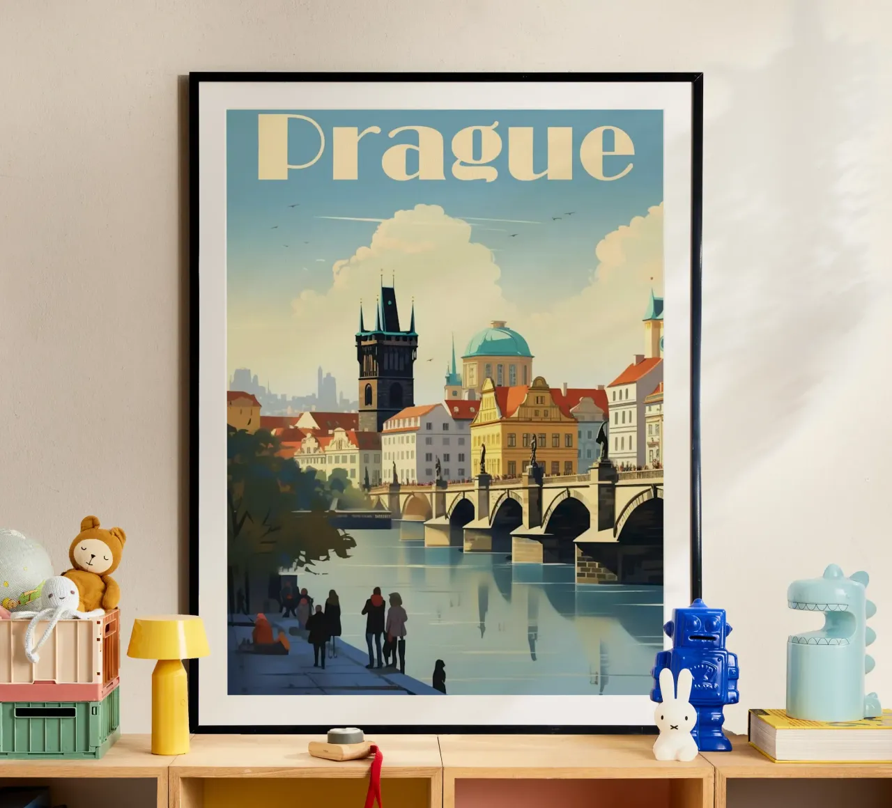 Prague poster con telaio in alluminio da mazson