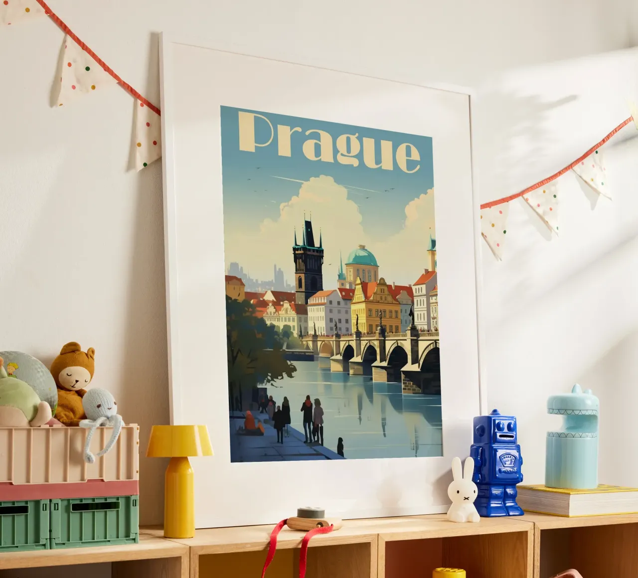Prague poster con telaio in alluminio da mazson