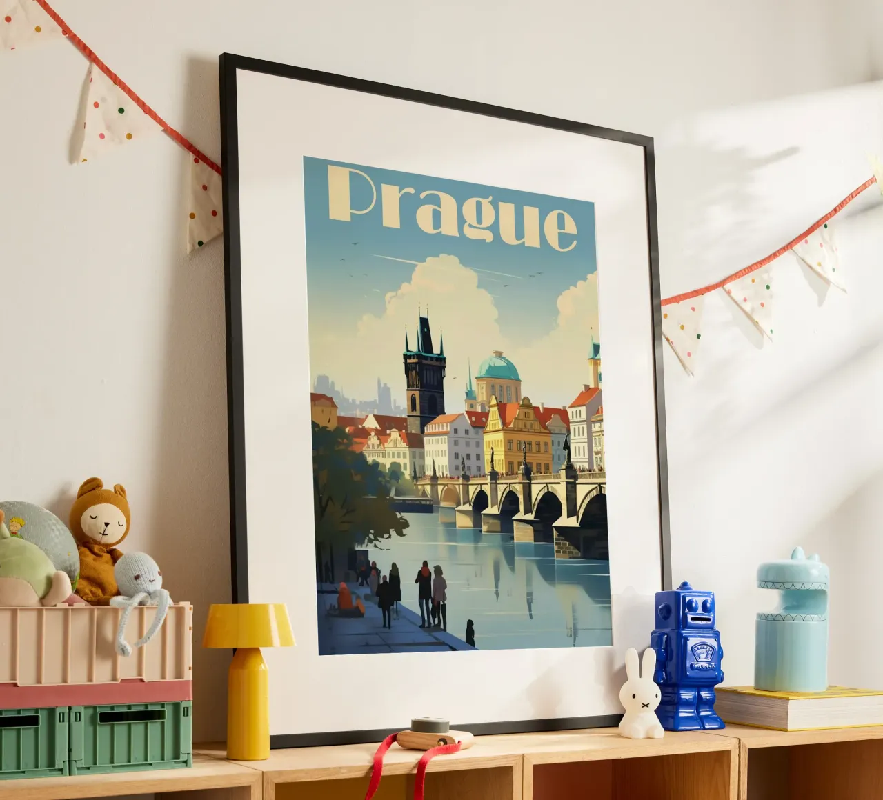 Prague poster con telaio in alluminio da mazson