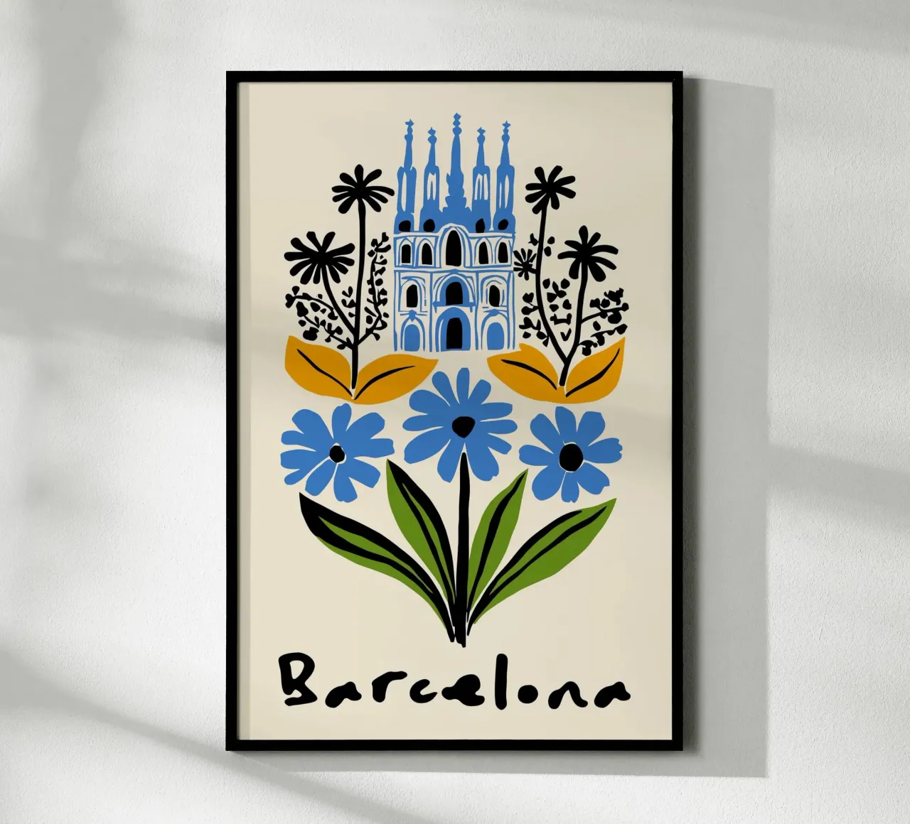 Barcelona 01 poster con telaio in alluminio da mazson