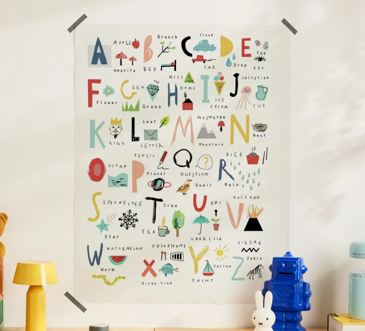 alphabet and linked symbol Poster von willife
