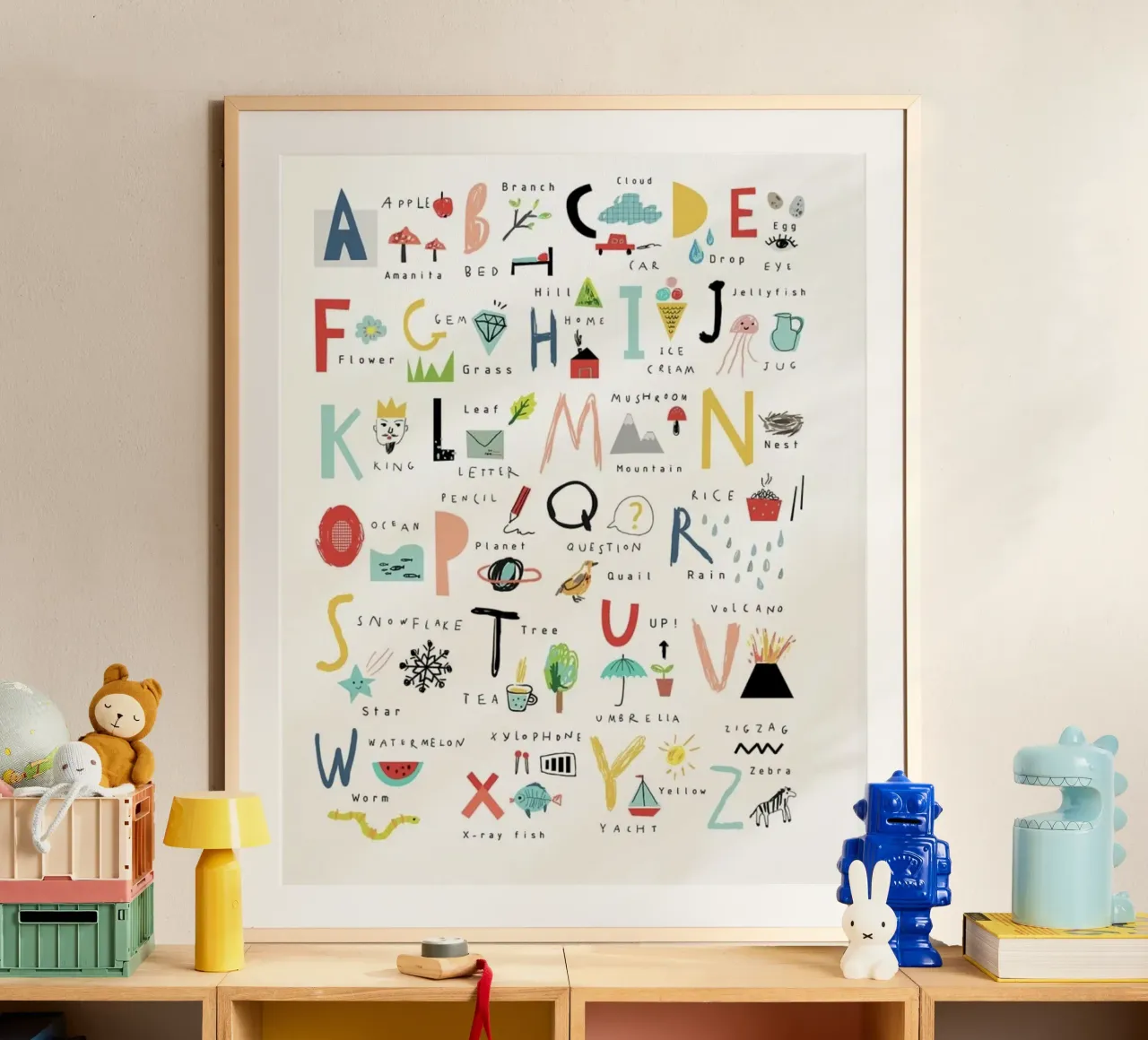 alphabet and linked symbol Poster von willife