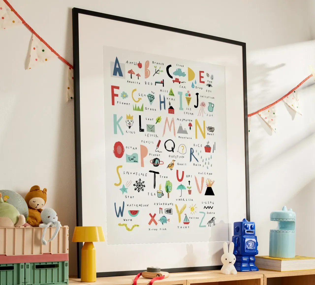 alphabet and linked symbol Poster von willife
