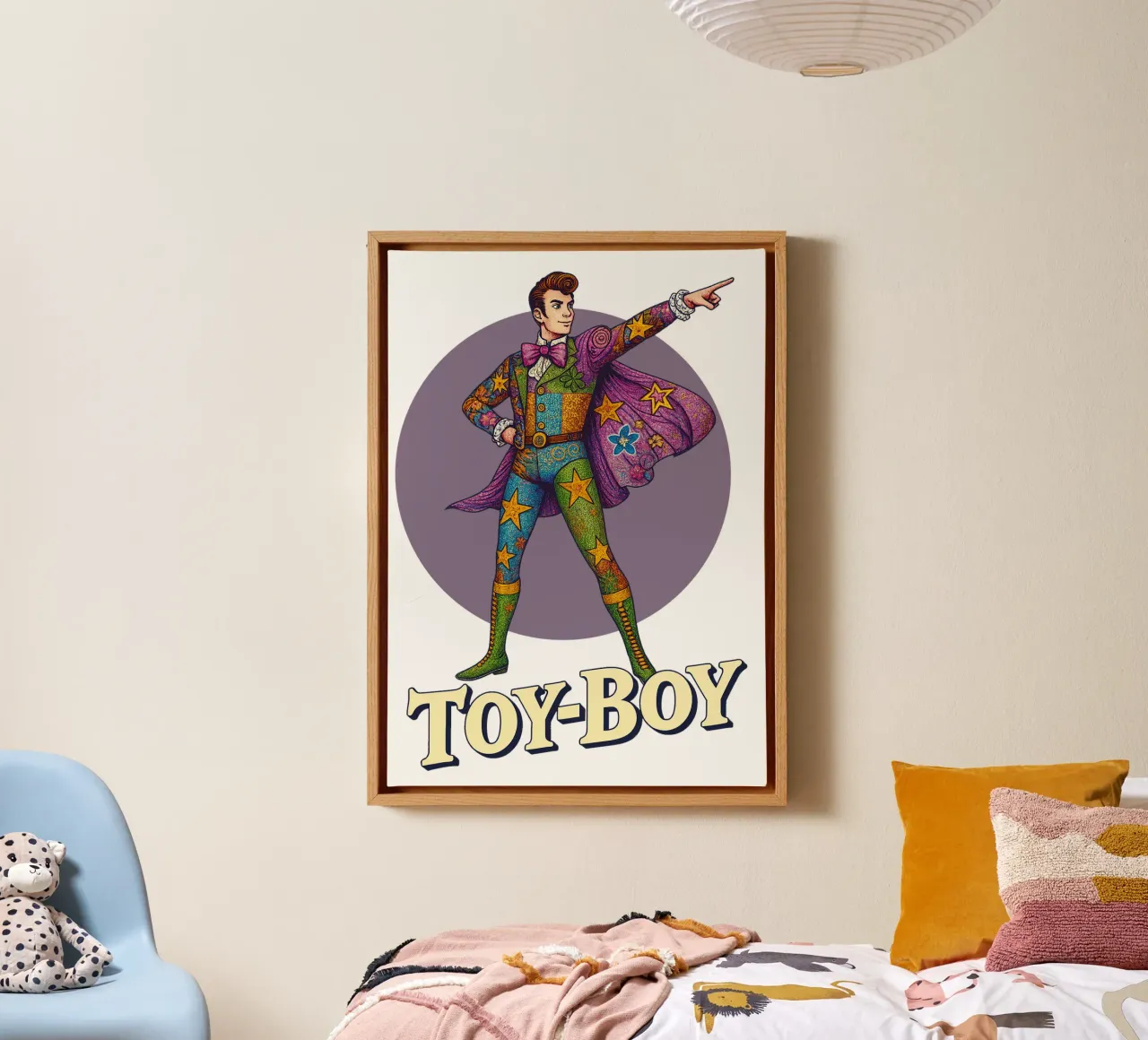 TOY BOY tela con Cornice a cassetta da Vintage Van Gogh