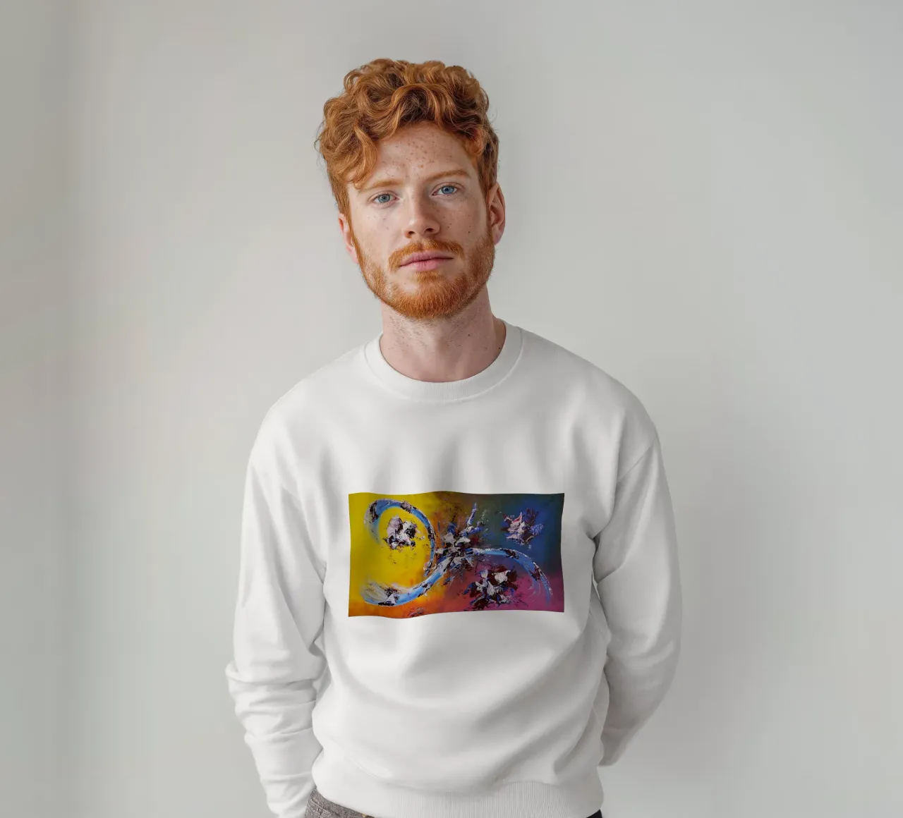 Large size 2. felpa da Thierry Vobmann Abstract painting