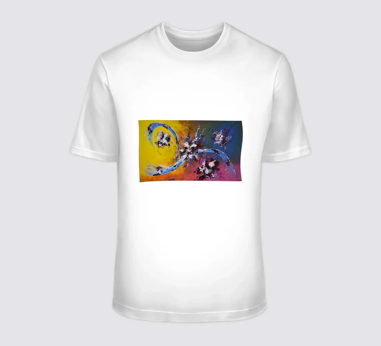 Large size 2. t-shirt da Thierry Vobmann Abstract painting