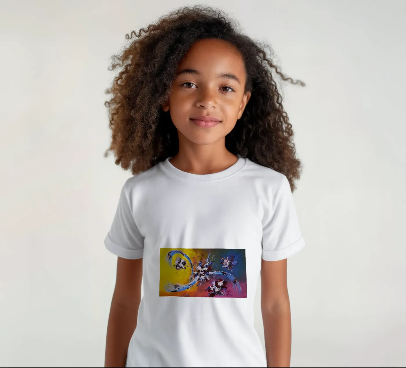 Large size 2. t-shirt bambini da Thierry Vobmann Abstract painting