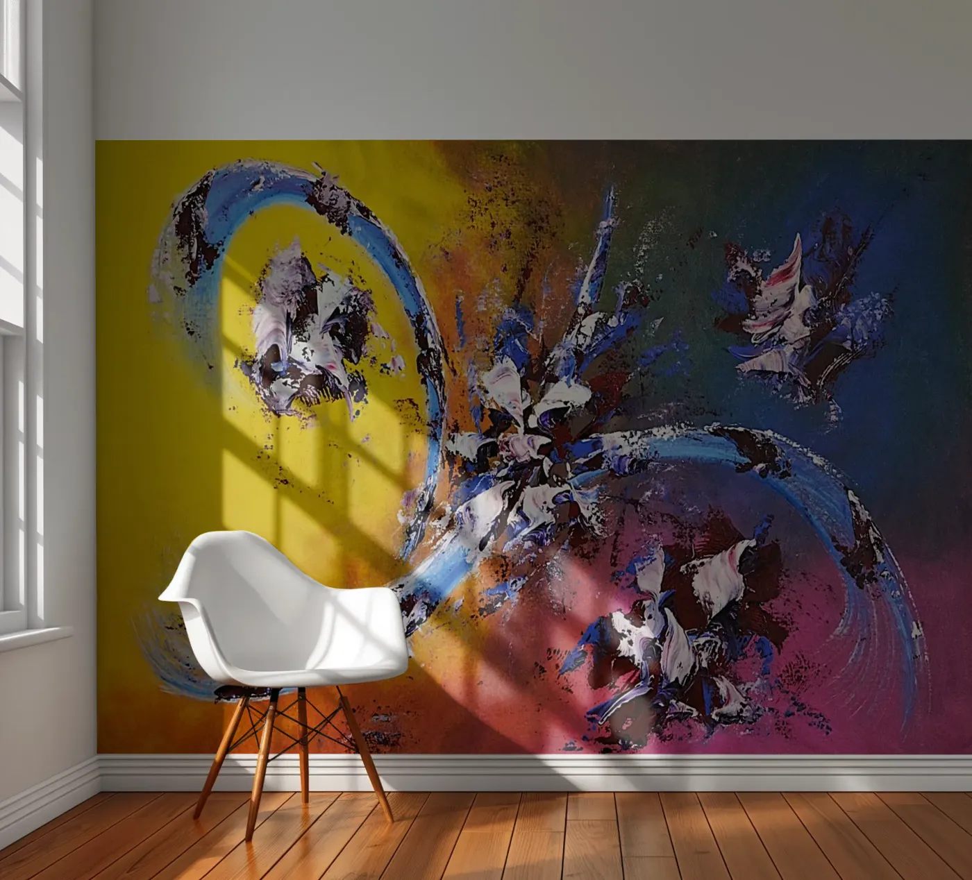 Large size 2. fotobehang van Thierry Vobmann Abstract painting