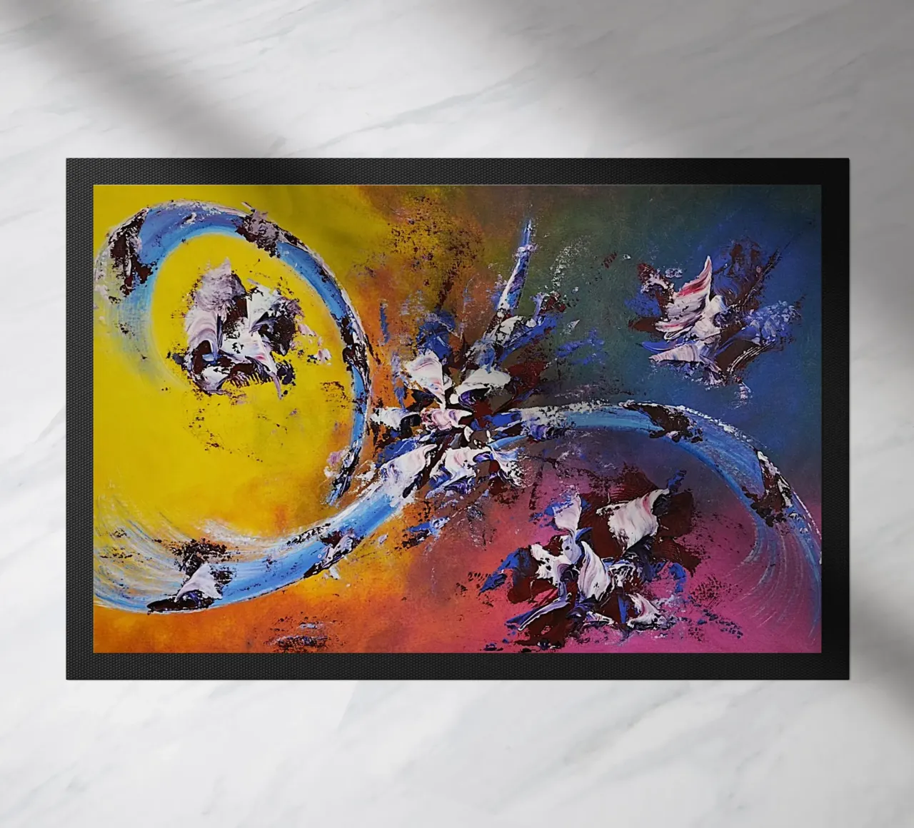 Large size 2. zerbino da Thierry Vobmann Abstract painting