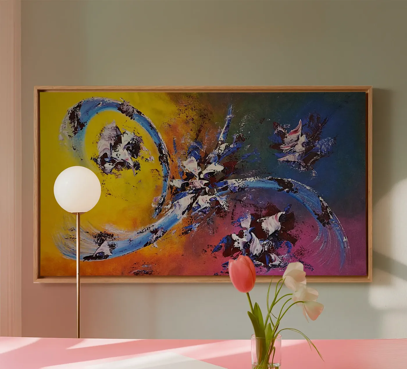 Large size 2. tela da Thierry Vobmann Abstract painting