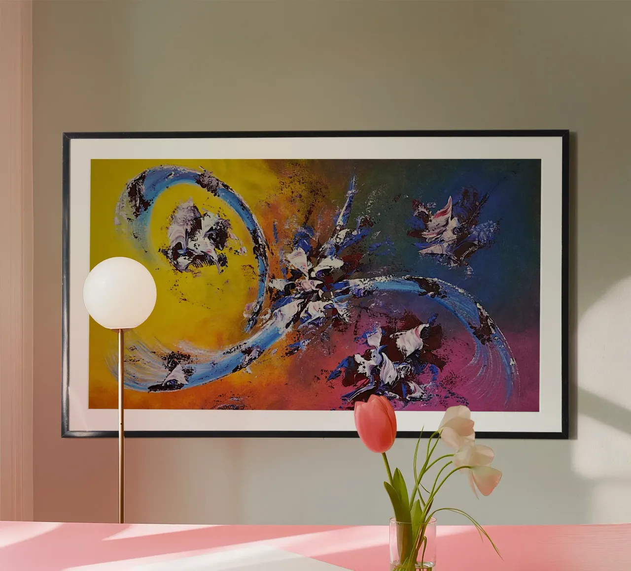 Large size 2. poster con telaio in alluminio da Thierry Vobmann Abstract painting