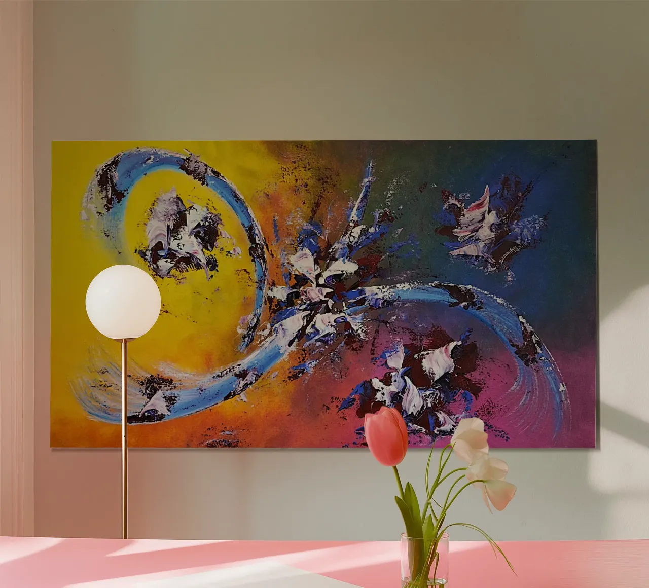 Large size 2. poster con telaio in alluminio da Thierry Vobmann Abstract painting