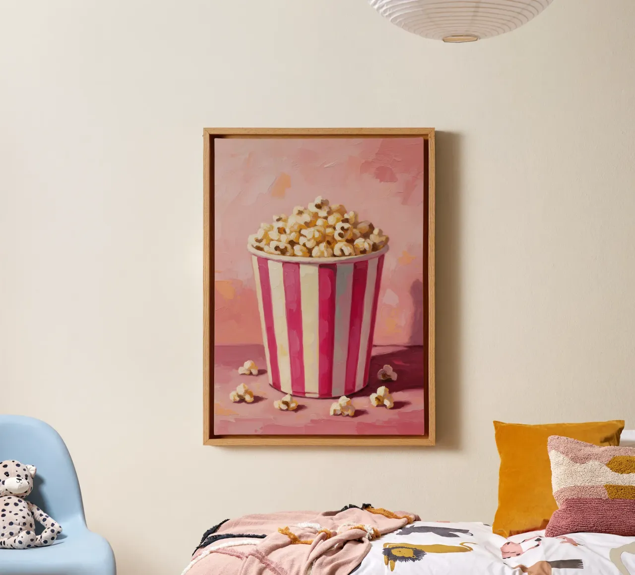 Popcorn Painting tela con Cornice a cassetta da Attaboy Dsgn