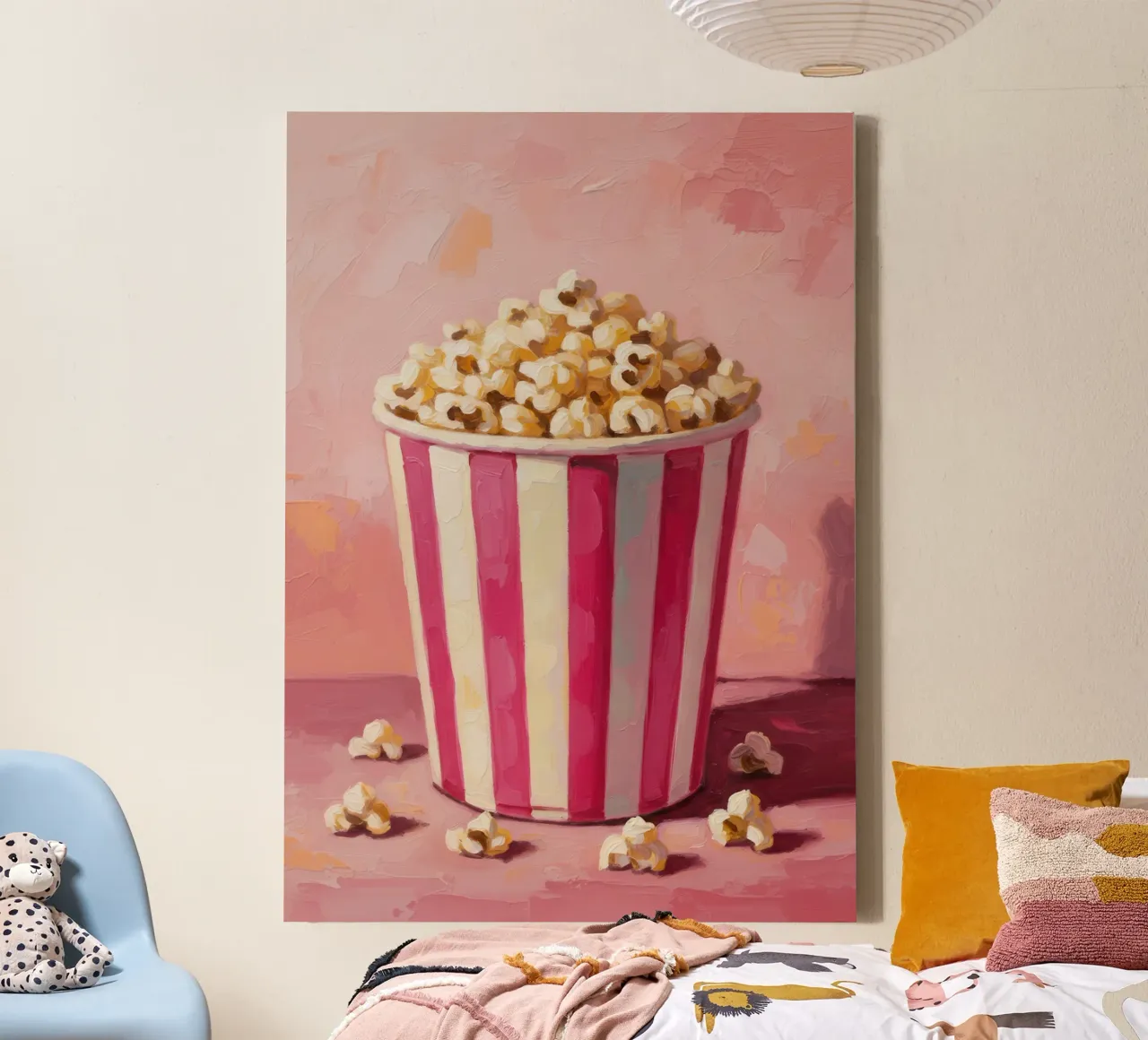 Popcorn Painting tela con Cornice a cassetta da Attaboy Dsgn