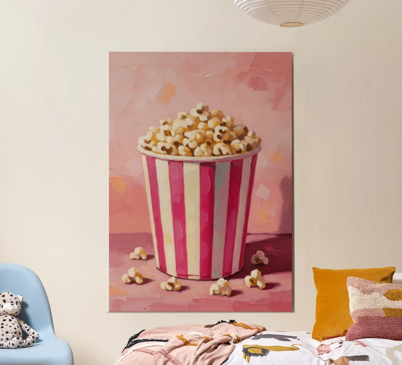 Popcorn Painting poster con telaio in plastica da Attaboy Dsgn