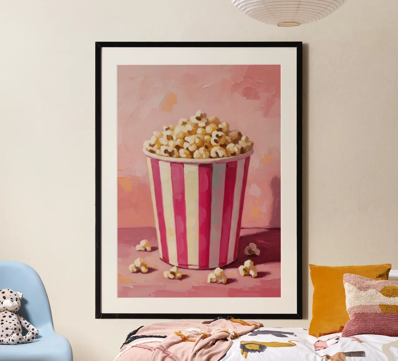 Popcorn Painting poster con telaio in plastica da Attaboy Dsgn