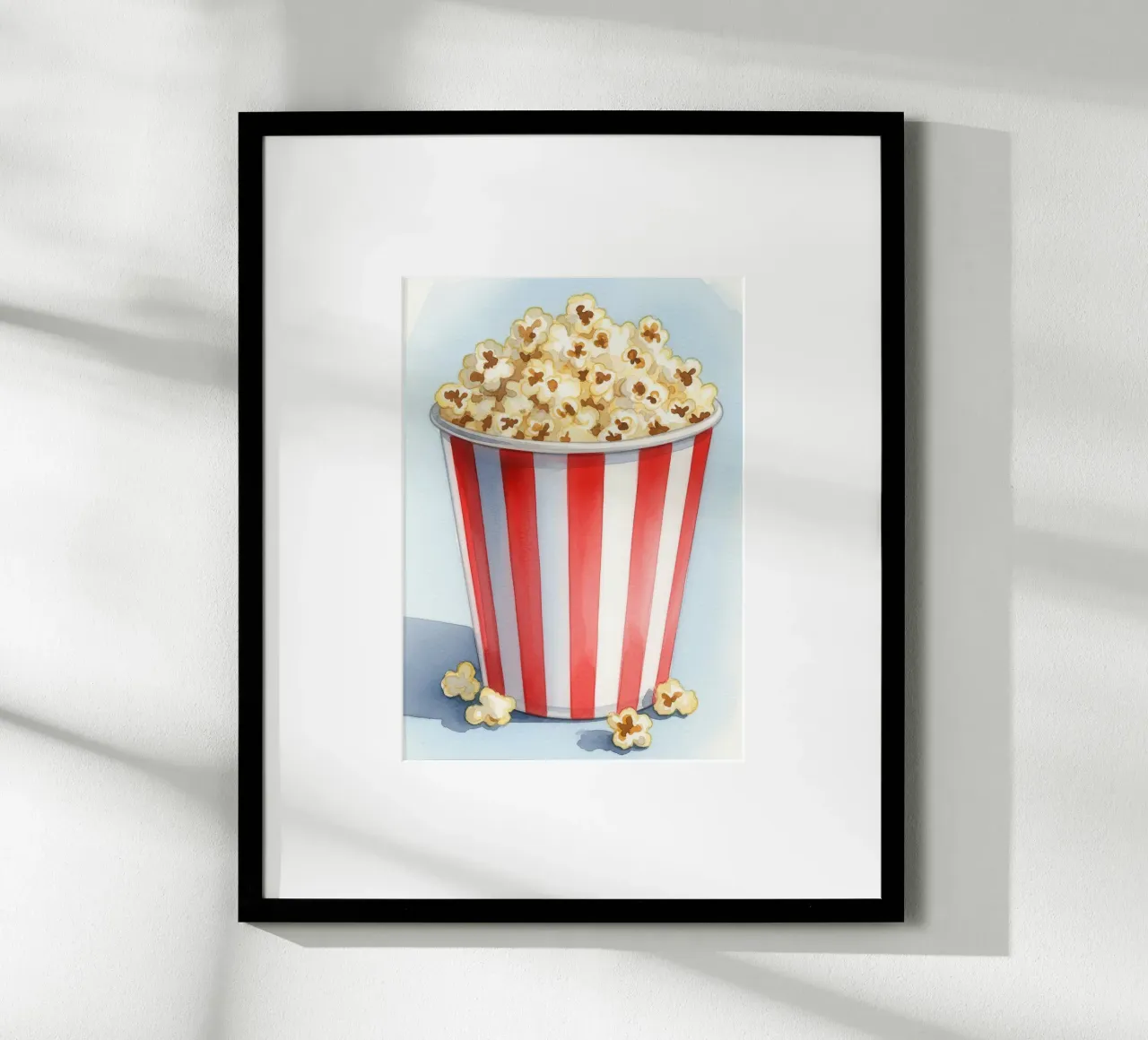 Popcorn Watercolor poster da Attaboy Dsgn