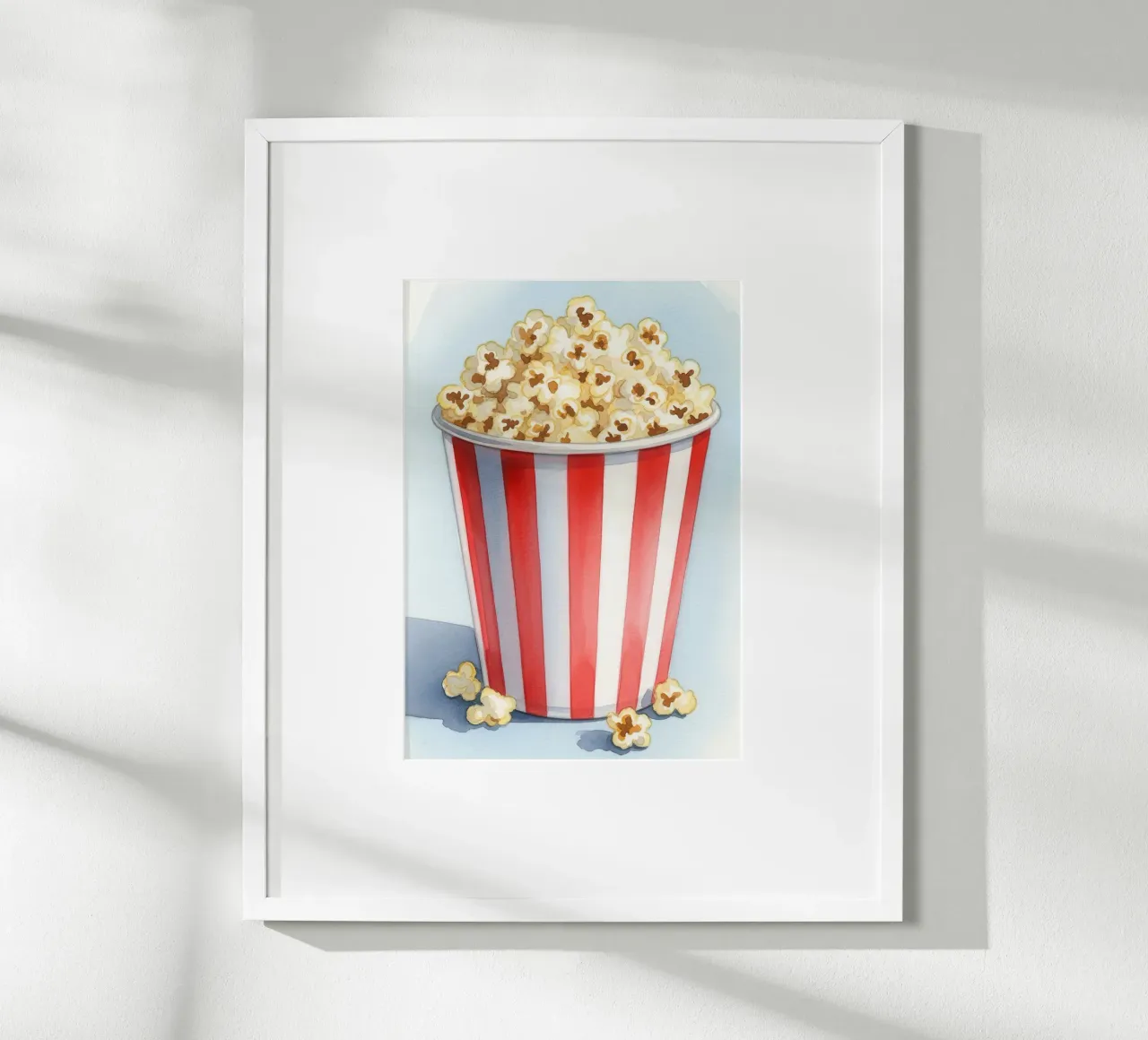 Popcorn Watercolor poster da Attaboy Dsgn