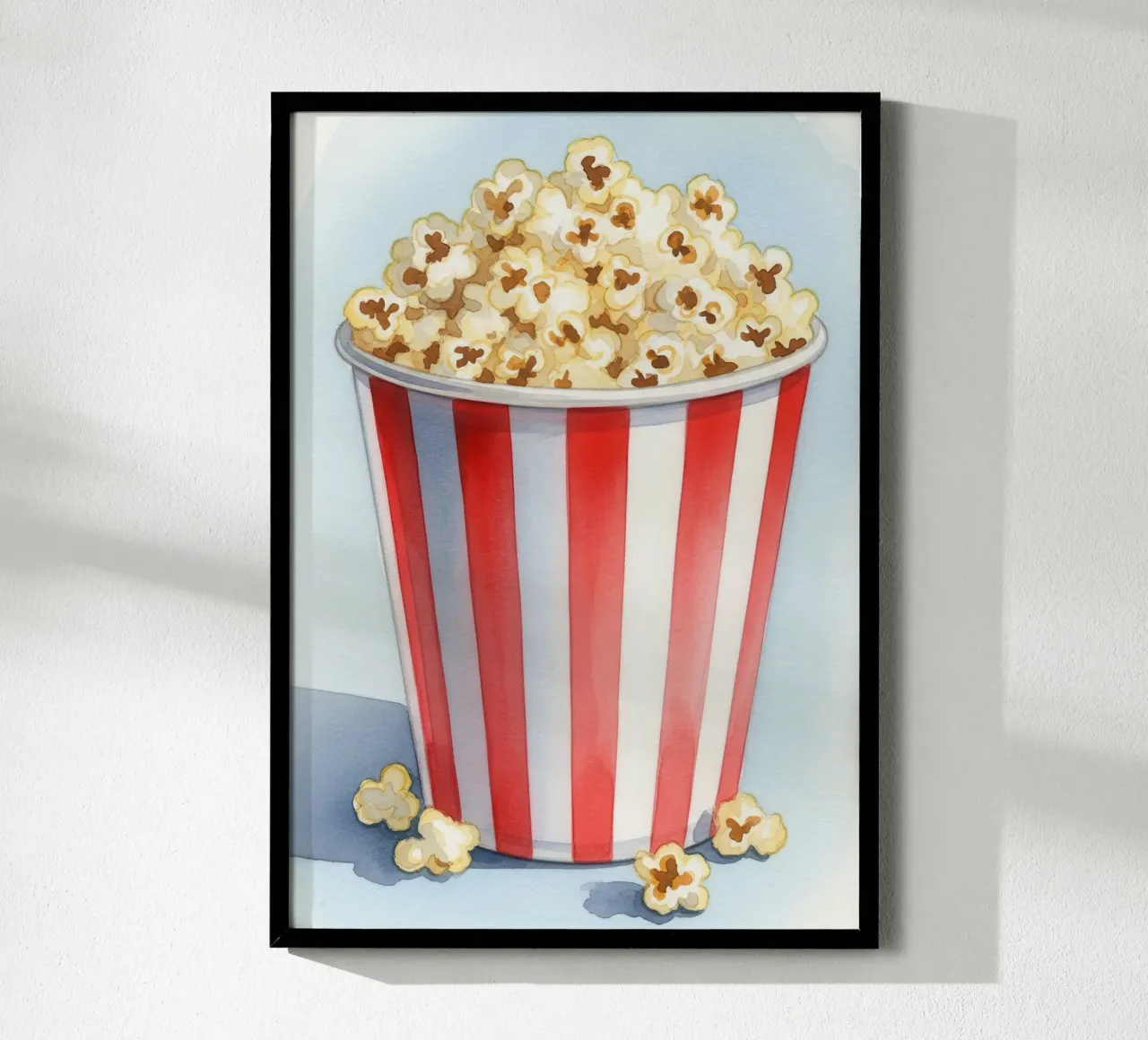 Popcorn Watercolor poster da Attaboy Dsgn