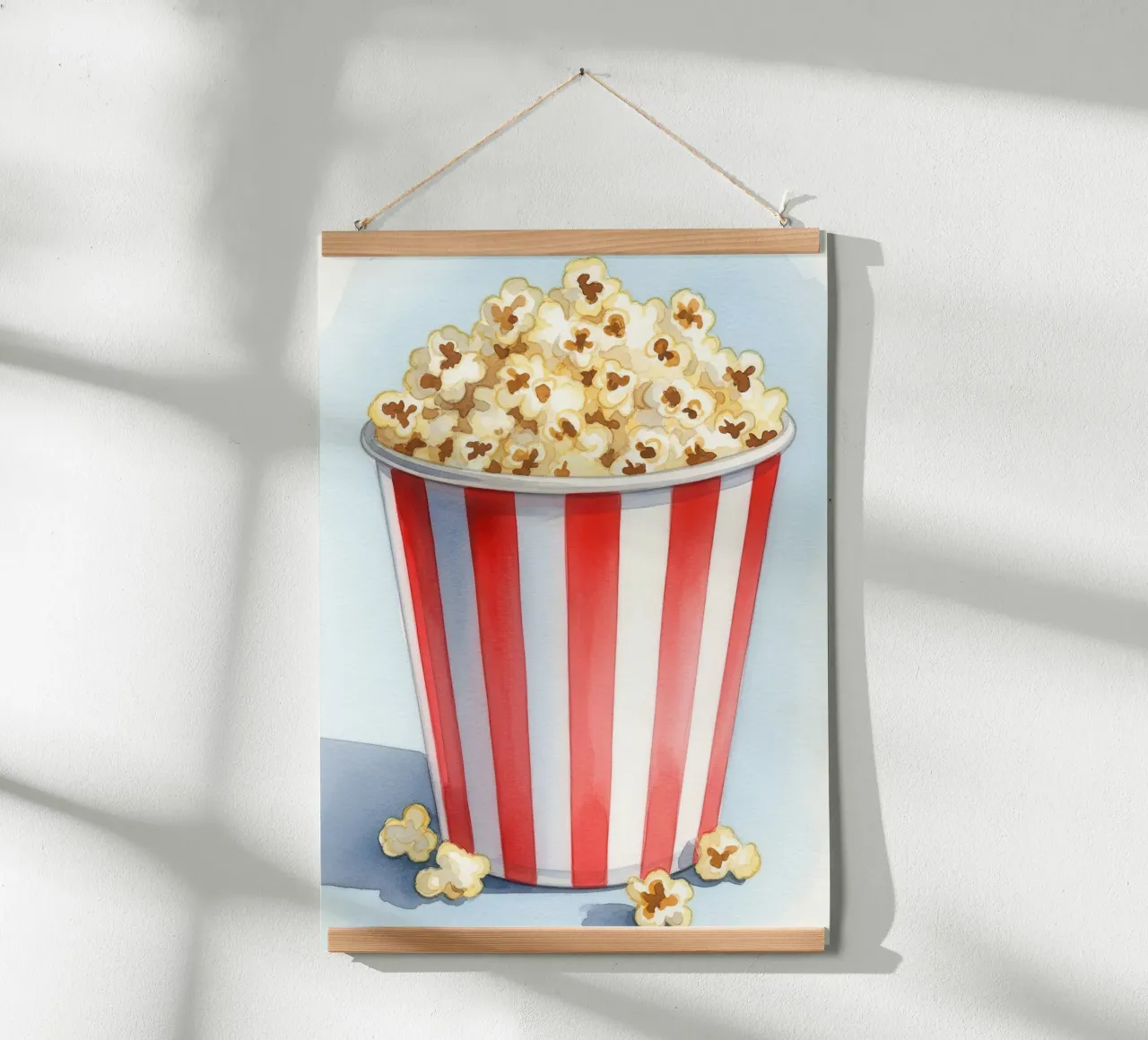 Popcorn Watercolor poster da Attaboy Dsgn