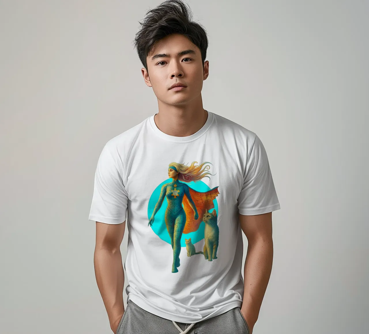 WONDER PUZZ t-shirt da Vintage Van Gogh