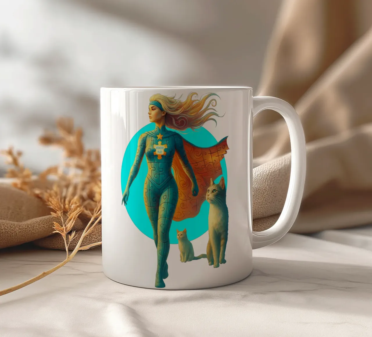 WONDER PUZZ tazza in ceramica da Vintage Van Gogh