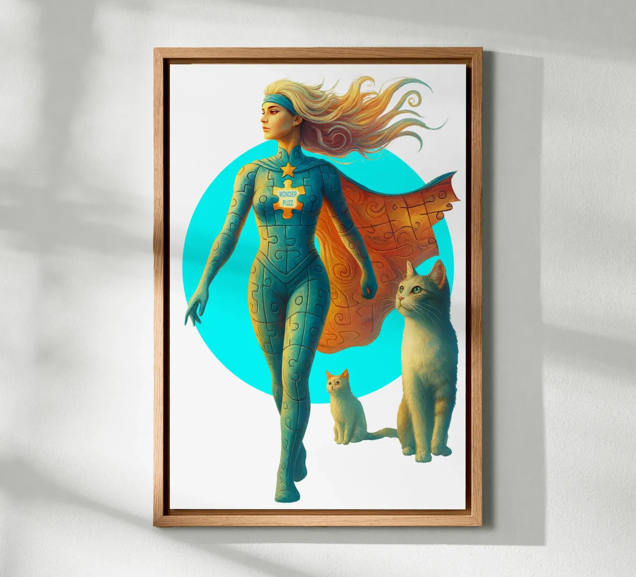 WONDER PUZZ canvas met Baklijst van Vintage Van Gogh