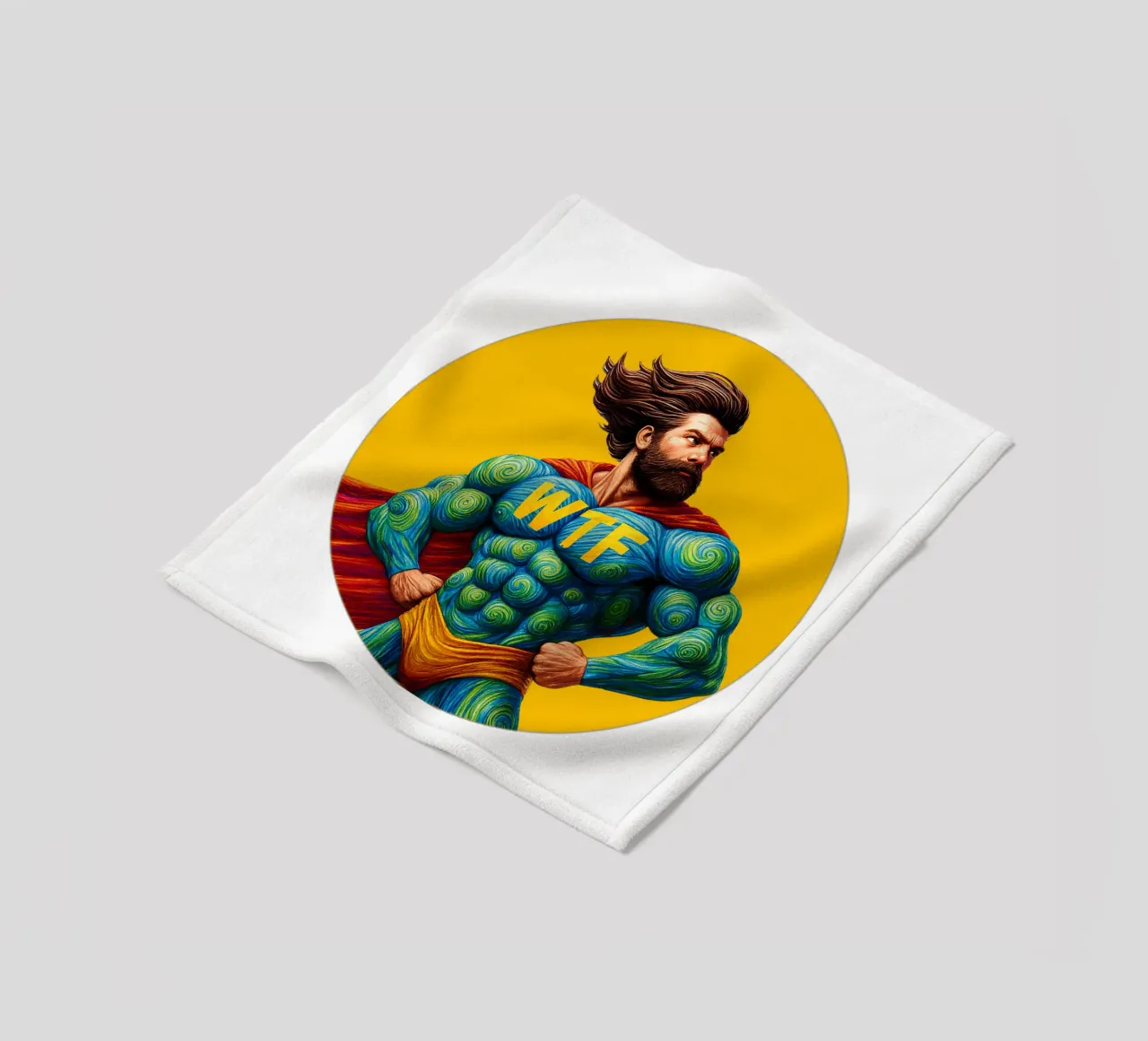 WTF MAN coperta in pile da Vintage Van Gogh