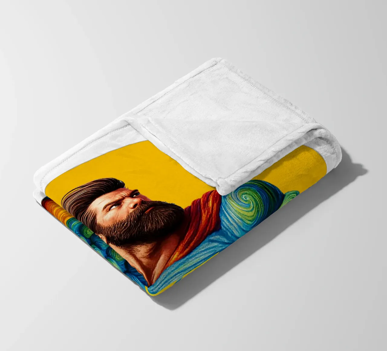 WTF MAN coperta in pile da Vintage Van Gogh