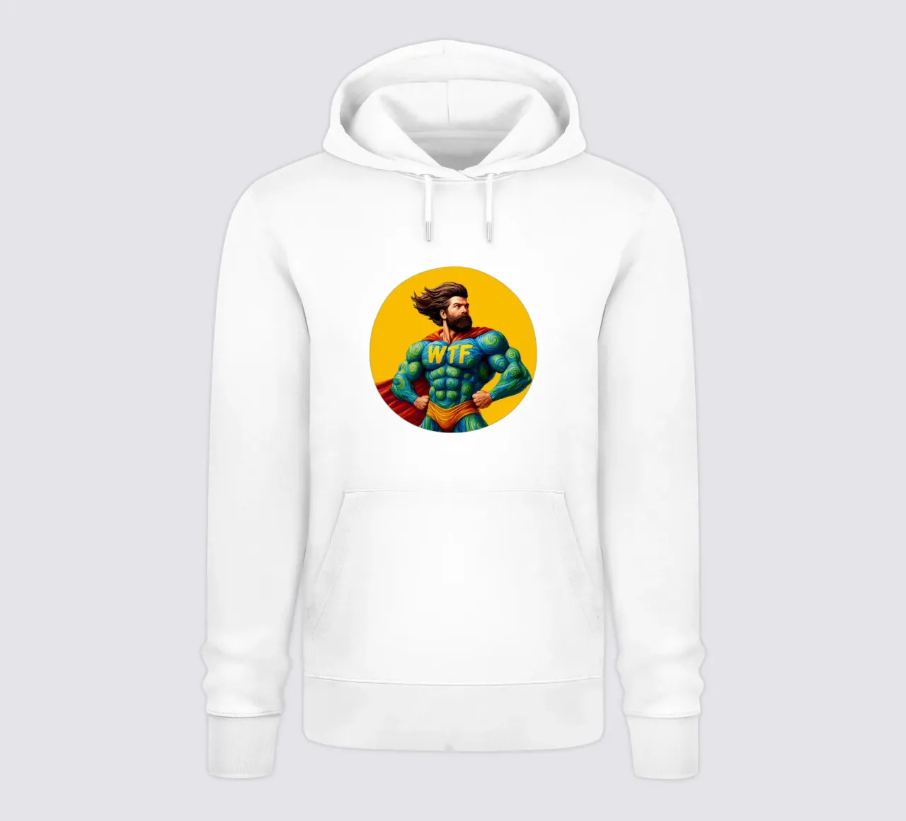 WTF MAN felpa con cappuccio da Vintage Van Gogh