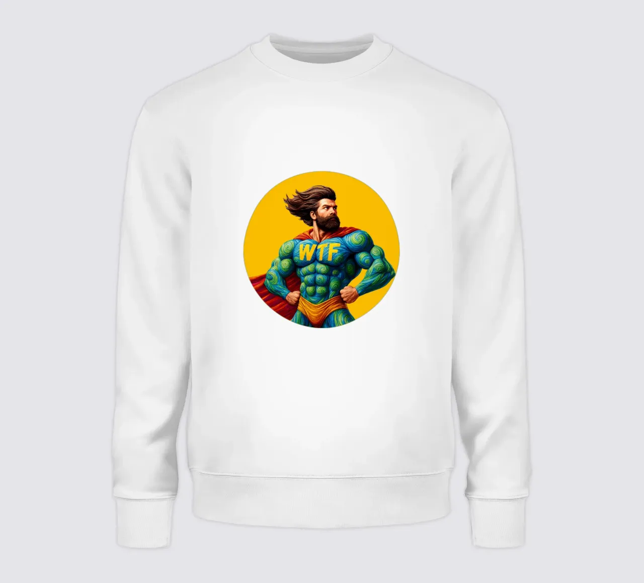 WTF MAN sweatshirt by Vintage Van Gogh