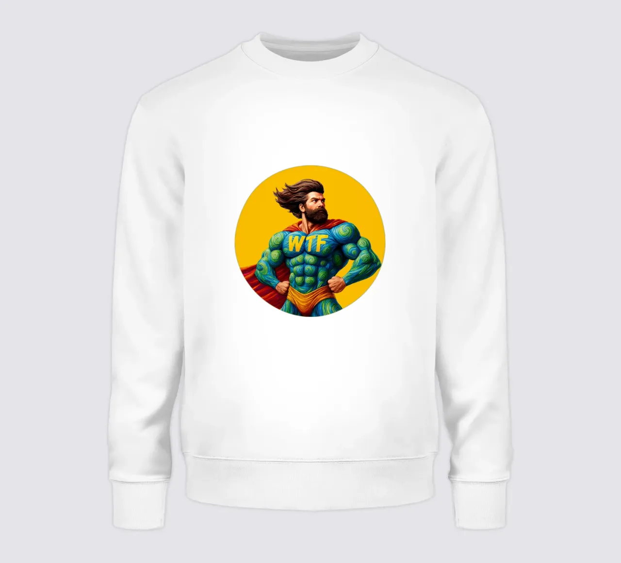 WTF MAN felpa da Vintage Van Gogh