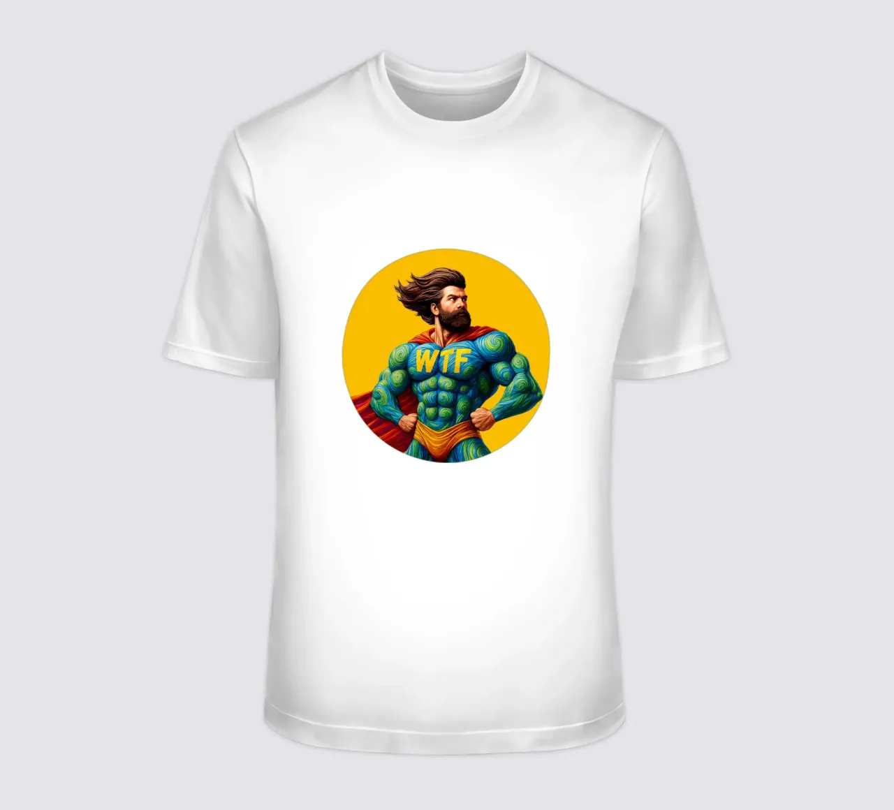WTF MAN t-shirt da Vintage Van Gogh