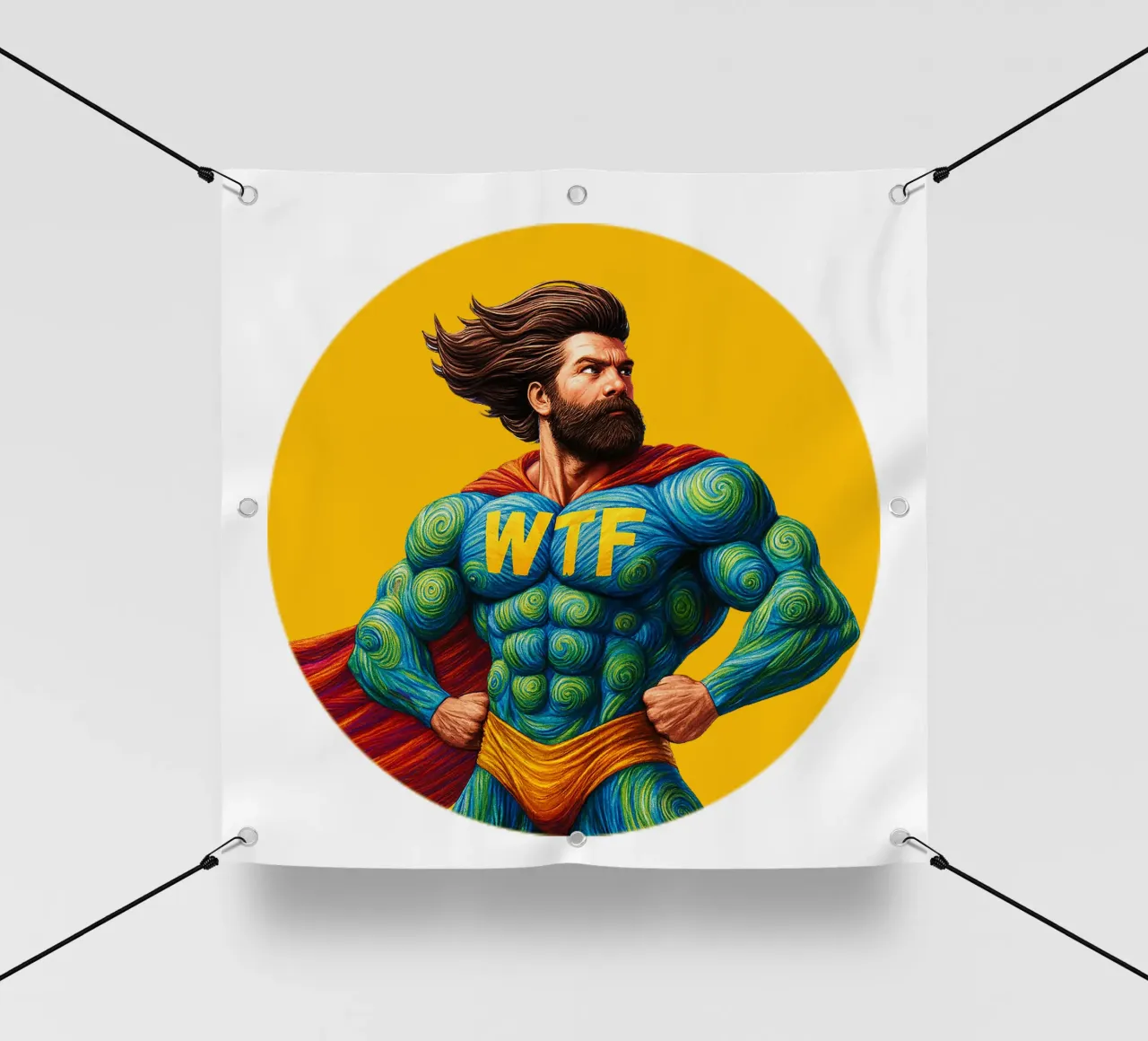 WTF MAN telo in pvc da Vintage Van Gogh