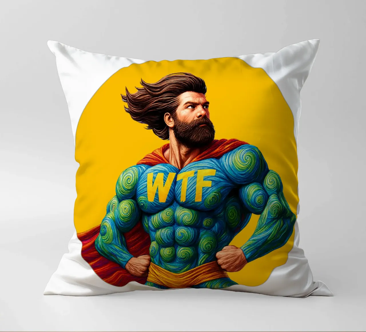 WTF MAN cuscino da Vintage Van Gogh